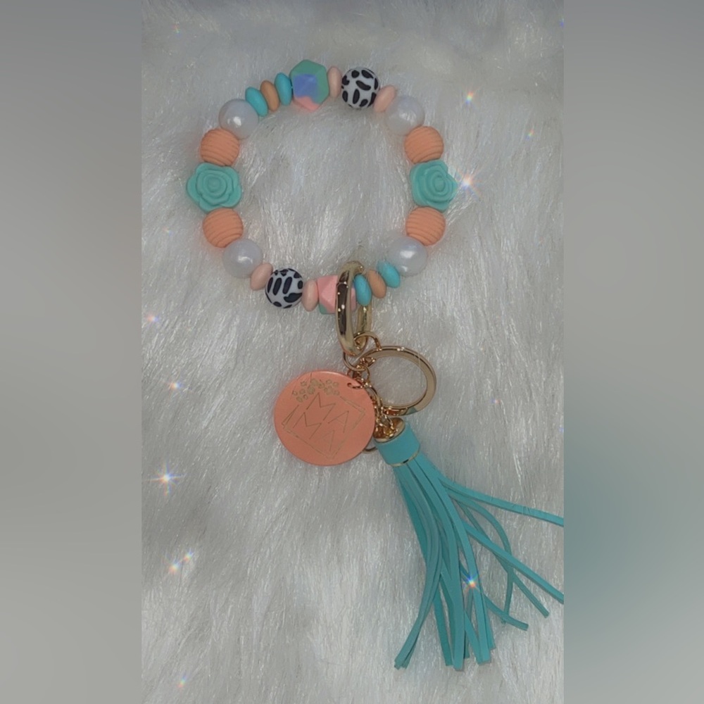 Boujee Beaded Wristlet Keychain